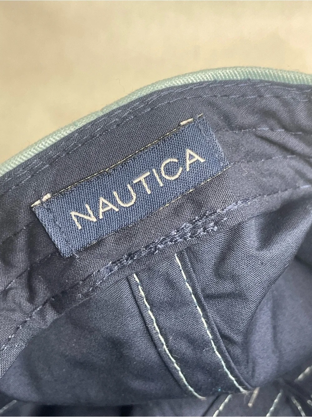 Nautica Classic Embroidered Logo J Class Dad Cap Baby Blue Adjustable Lined Hat